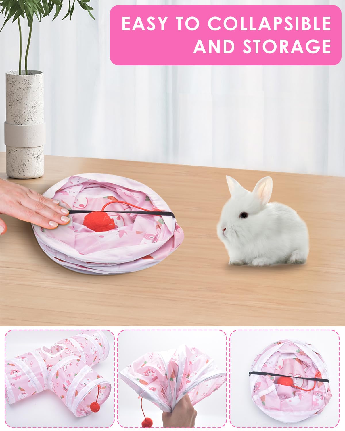 Bissap Rabbit Tunnel foldable design for quick storage and travel-friendly fun