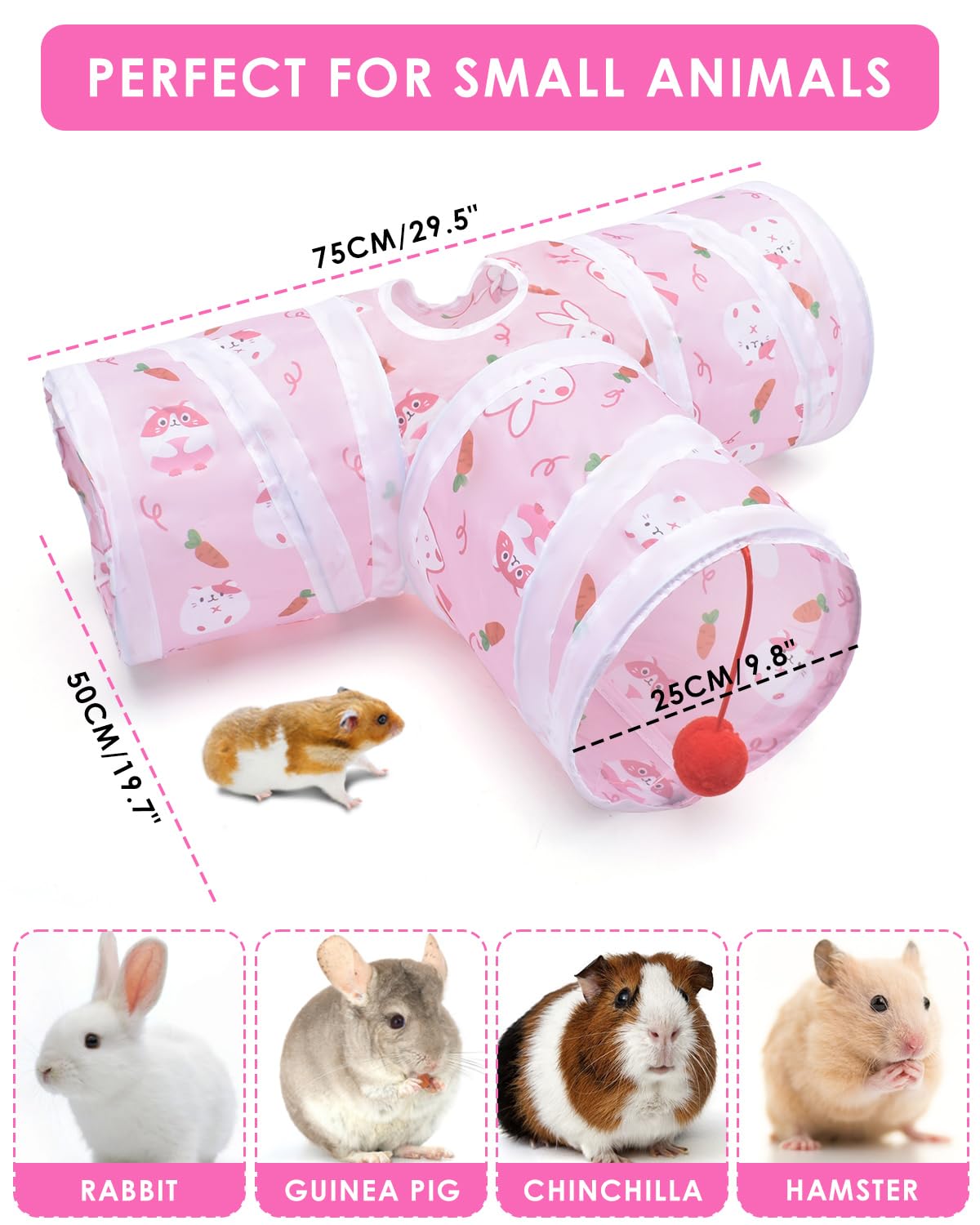 Bissap Rabbit Tunnel washable fabric eases cleanup after adventures
