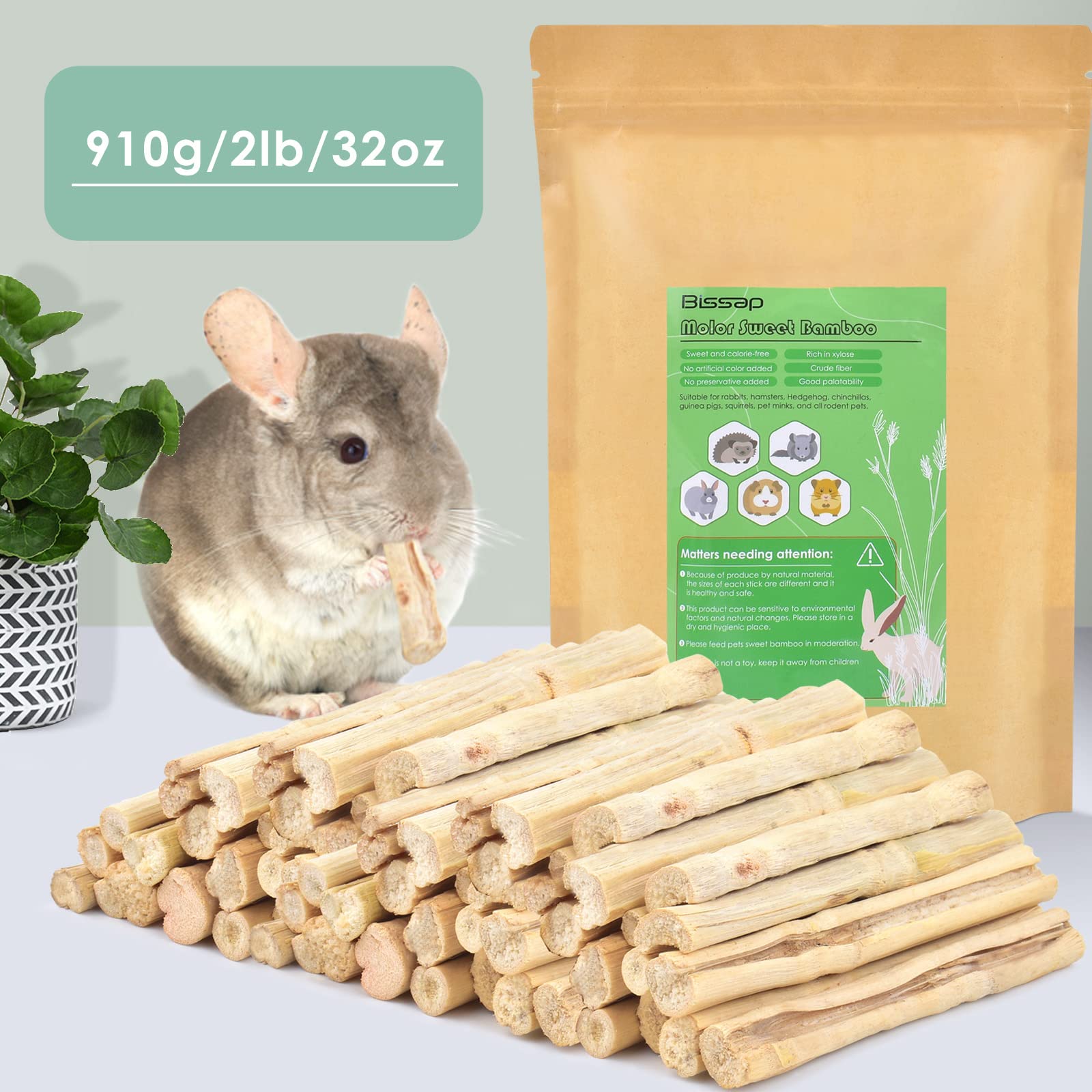 Bissap bamboo chew stick close-up highlights natural texture and fiber content.