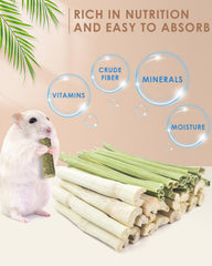 Bissap sweet bamboo chew sticks close-up highlighting natural fibers for digestion.