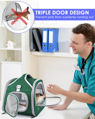 Bissap travel carrier features detachable seat cushion and safety buckle for comfort.