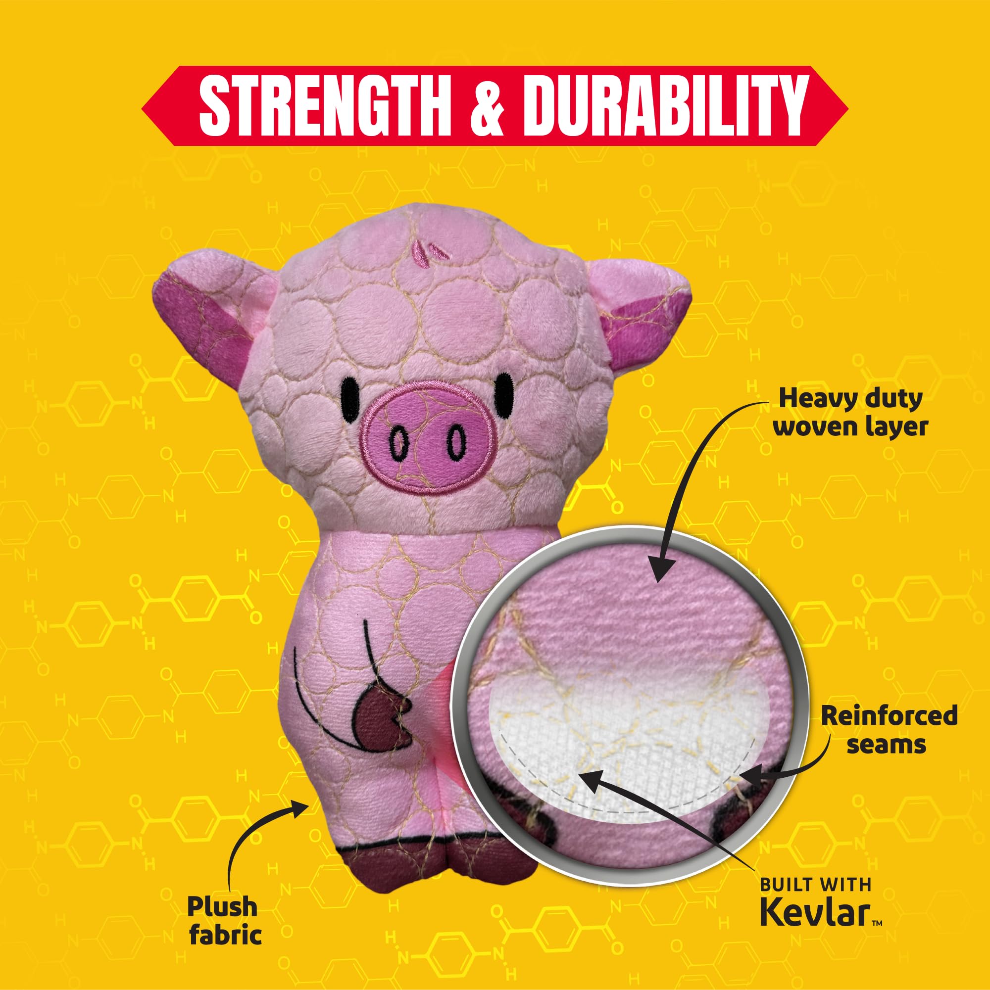 Bite Force squeaky dog toy boosts interactive play indoors and outdoors.
