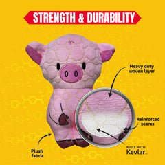 Bite Force squeaky dog toy boosts interactive play indoors and outdoors.