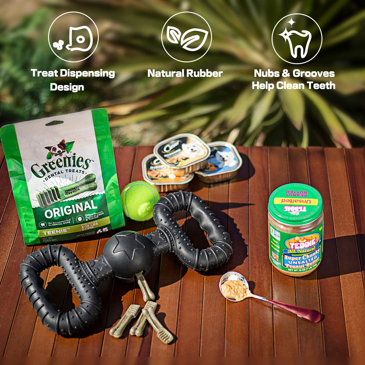 BiteKing filled toy with kibble demonstrates treat-dispensing enrichment.