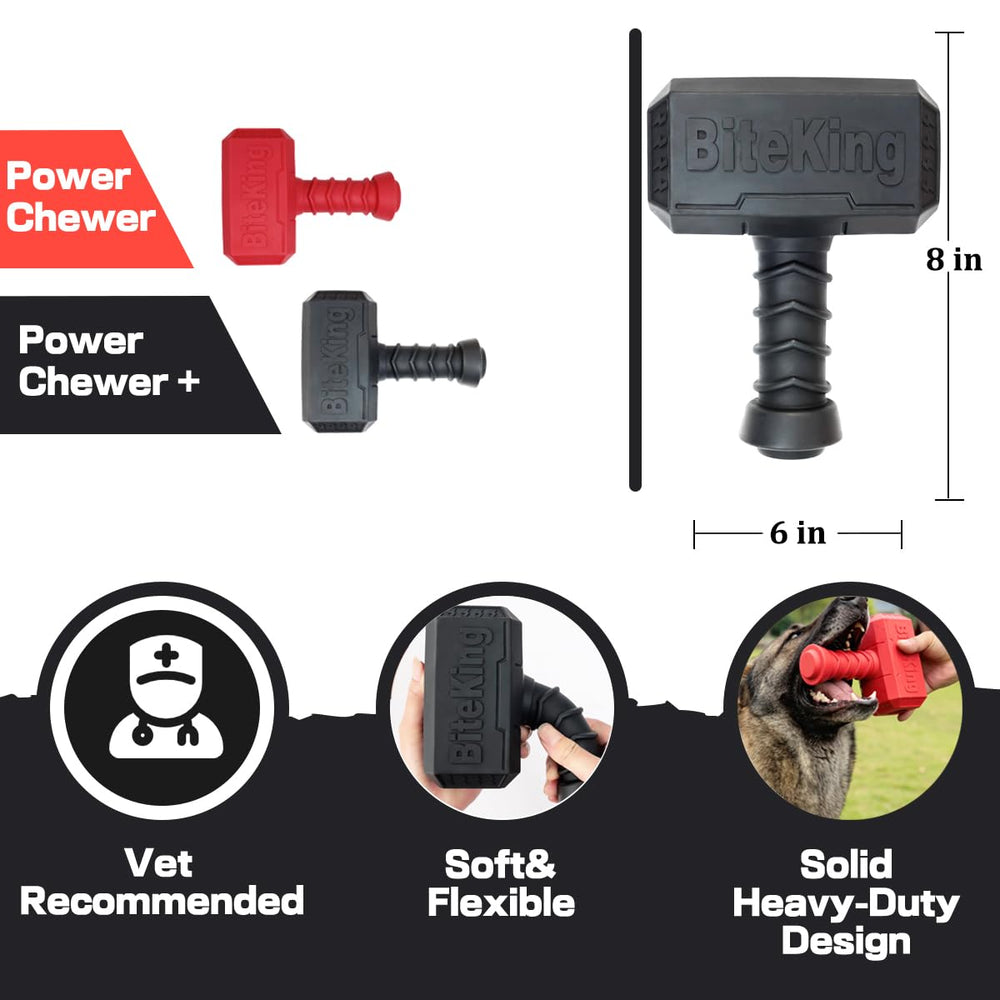 BiteKing large-dog chewer toy in black for tough chewers.