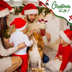 BitPeUG Christmas dog toy squeaky tail—engages dogs with sound for focused play.