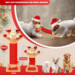 BitPeUG Christmas dog toy for tug-of-war to strengthen bonding during games.