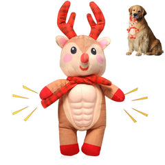 BitPeUG Deer Christmas dog toy squeaker for engaging playtime.