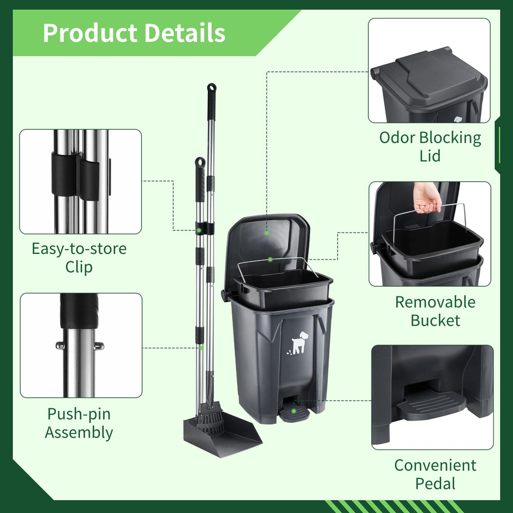 Biubiucat foot-pedal bin enables hands-free disposal.