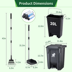 Biubiucat pooper rake helps gather waste across surfaces efficiently.