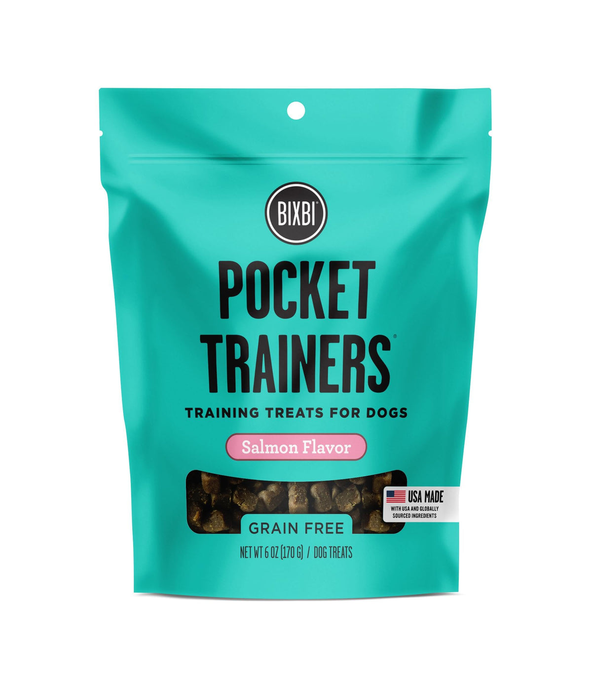 BIXBI Pocket Trainers salmon pouch for training rewards and flavor