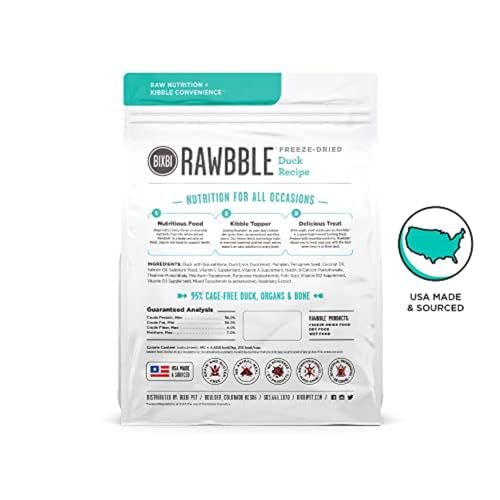 BIXBI Rawbble freeze-dried bites ready to scoop for a quick meal