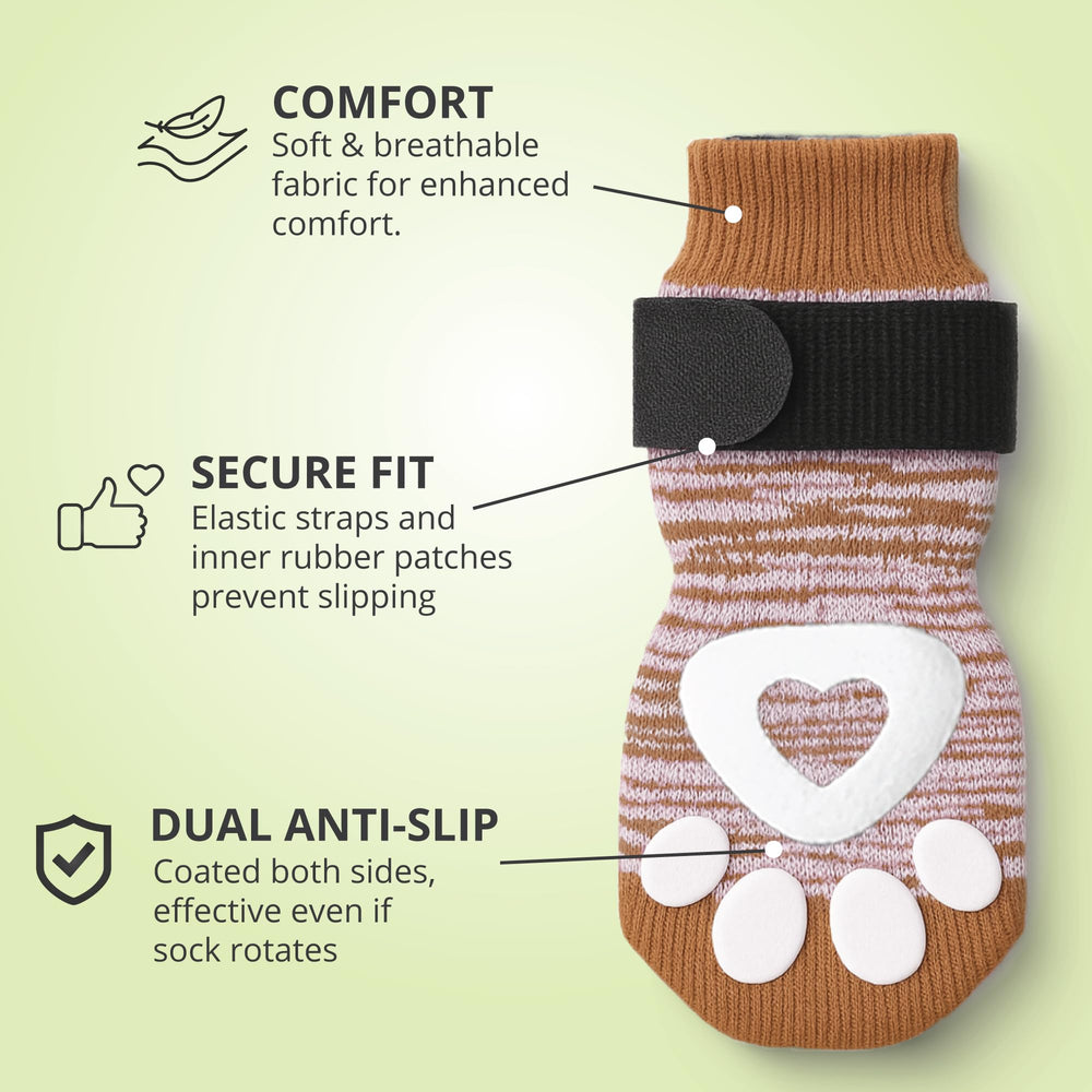 Bixie senior dog socks offer stability support for aging or recovering dogs