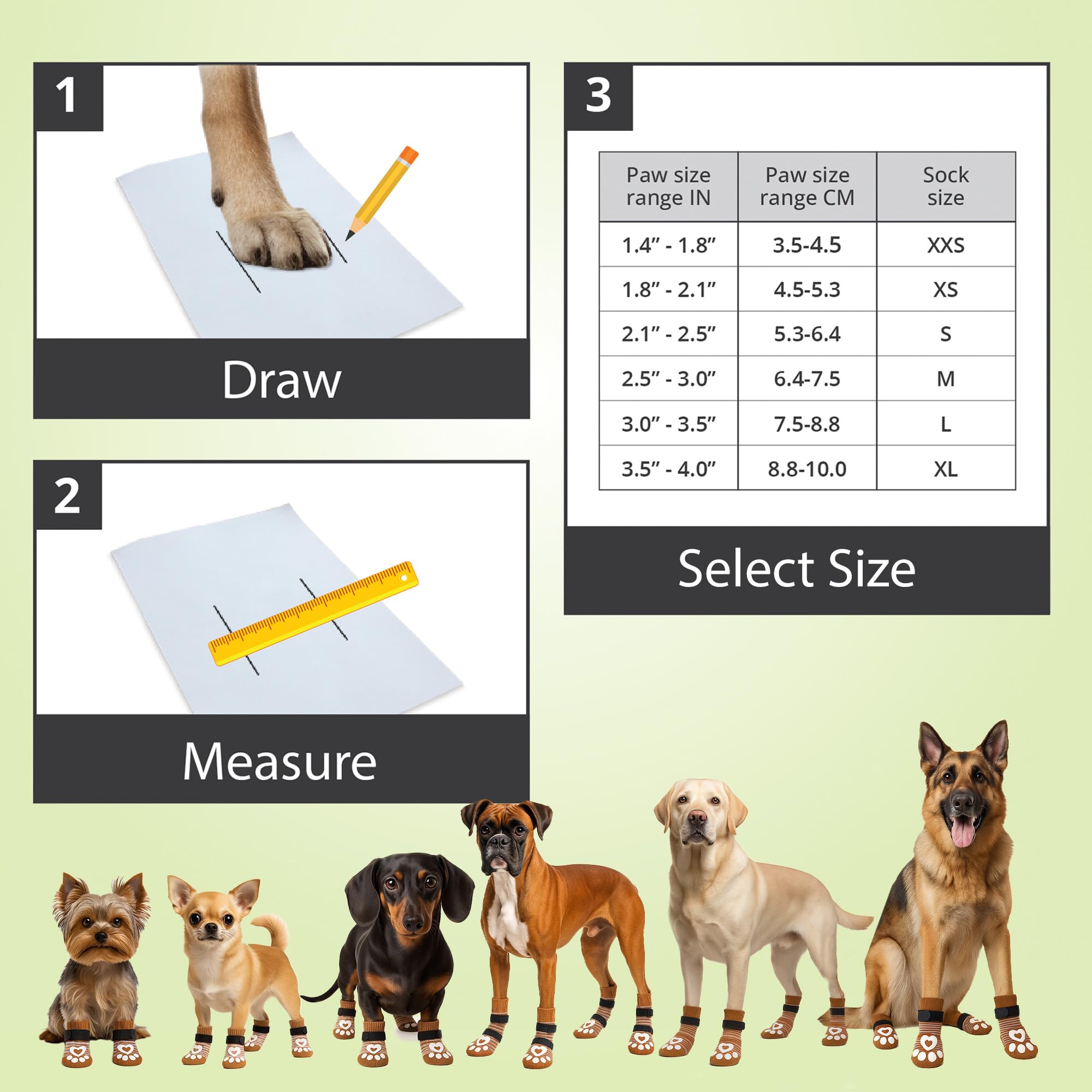 Bixie dog socks feature secure-fit stretch knit with straps.