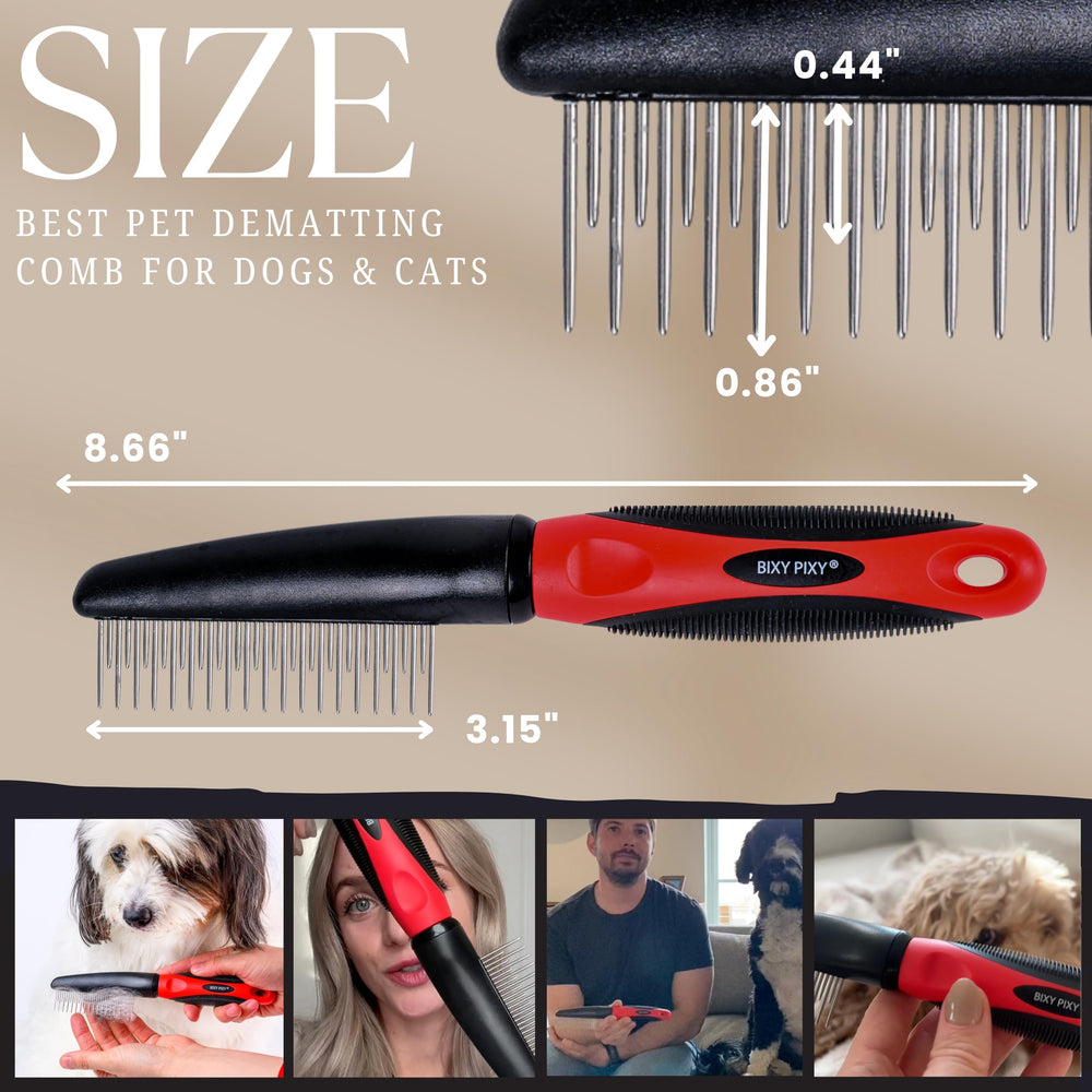 Bixy Pixy small-breed grooming tool for quick detangling and shine.
