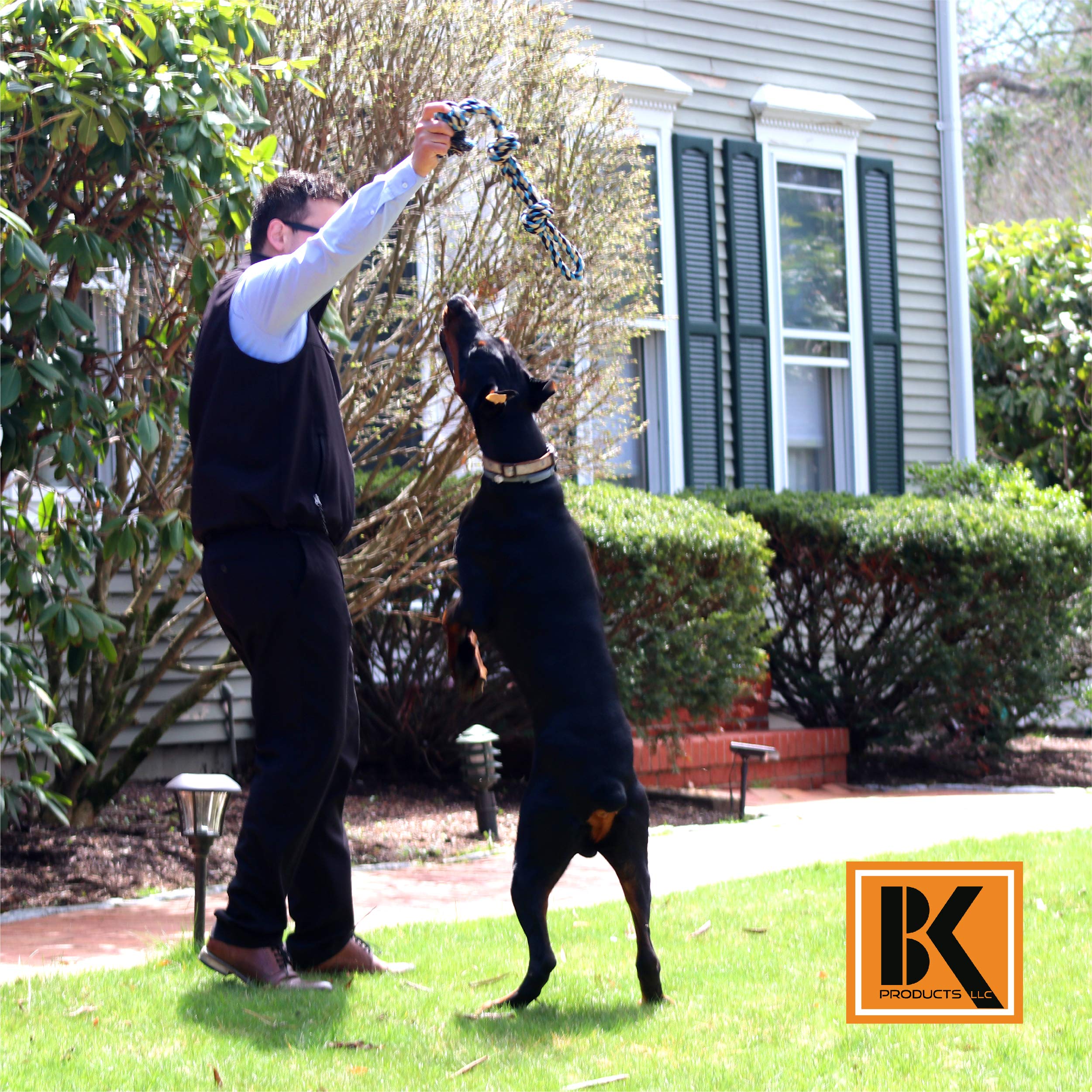 BK PRODUCTS LLC 2-pack dog rope toys ideal for tug, fetch, and teething relief