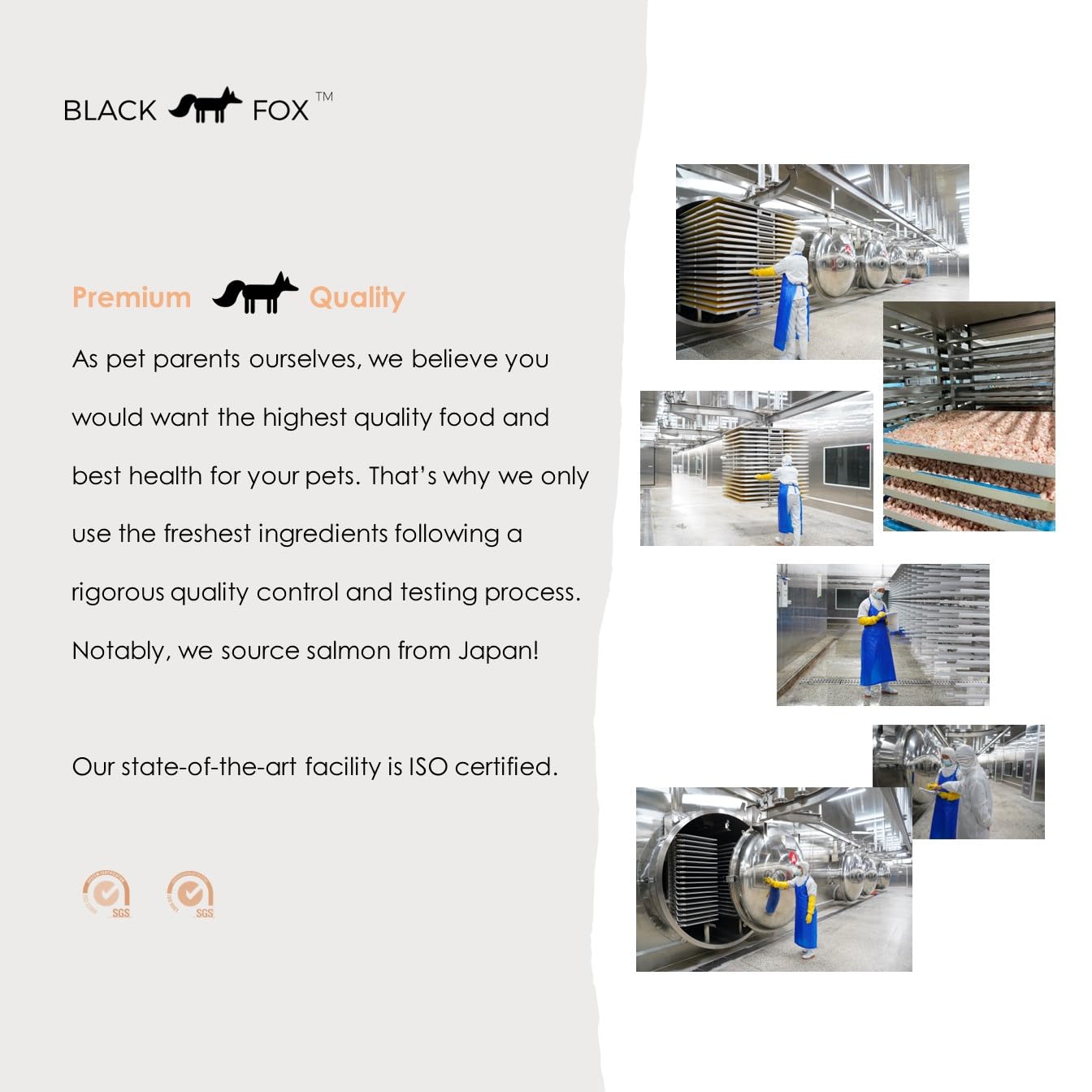 BLACK FOX salmon delivers omega-3s for a shinier-looking coat.
