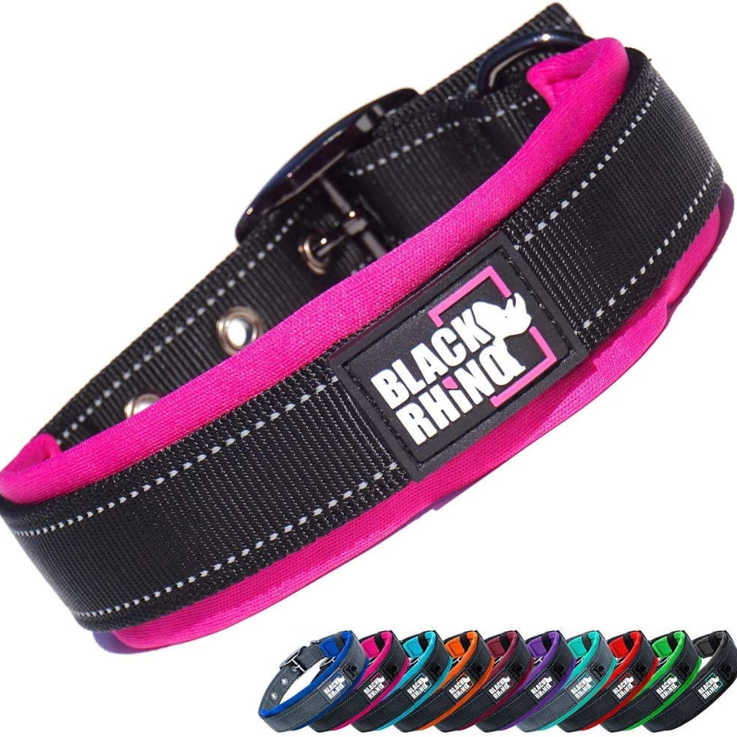 Black Rhino Comfort Collar close-up highlighting ultra-soft neoprene padding.