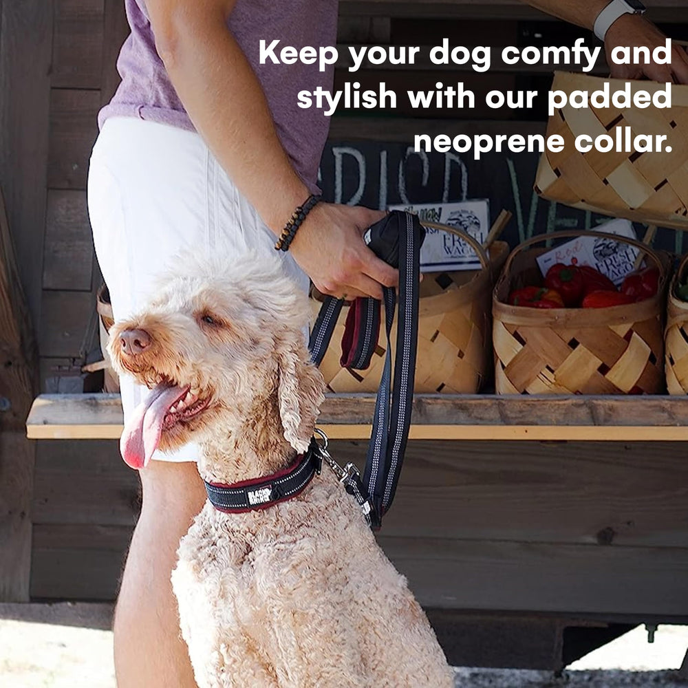 Black Rhino neoprene padding collar for comfort and reduced neck irritation