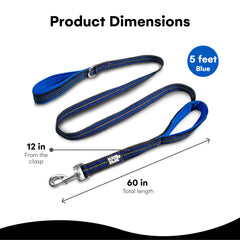 Black Rhino weather-resistant nylon leash ready for rain, snow, and sun.