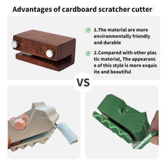 Cat-scratch-board-cutter ergonomic-handle supports steady control during DIY