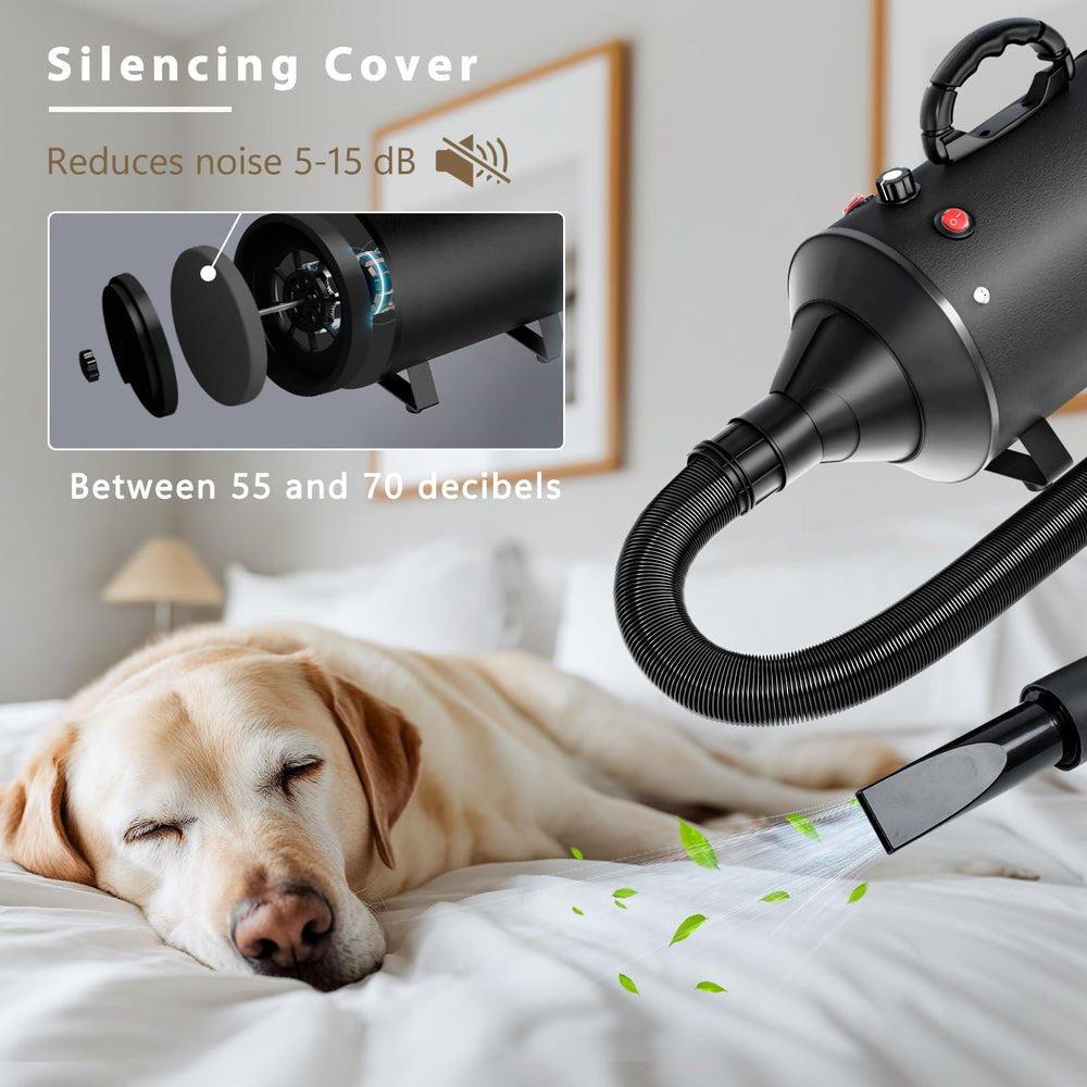 Blanlody grooming dryer with thickened heat-resistant handle ensures steady control.