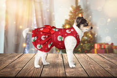 Blaoicni dog Christmas dress bowtie adds cute focal point for holiday parties and family photos.