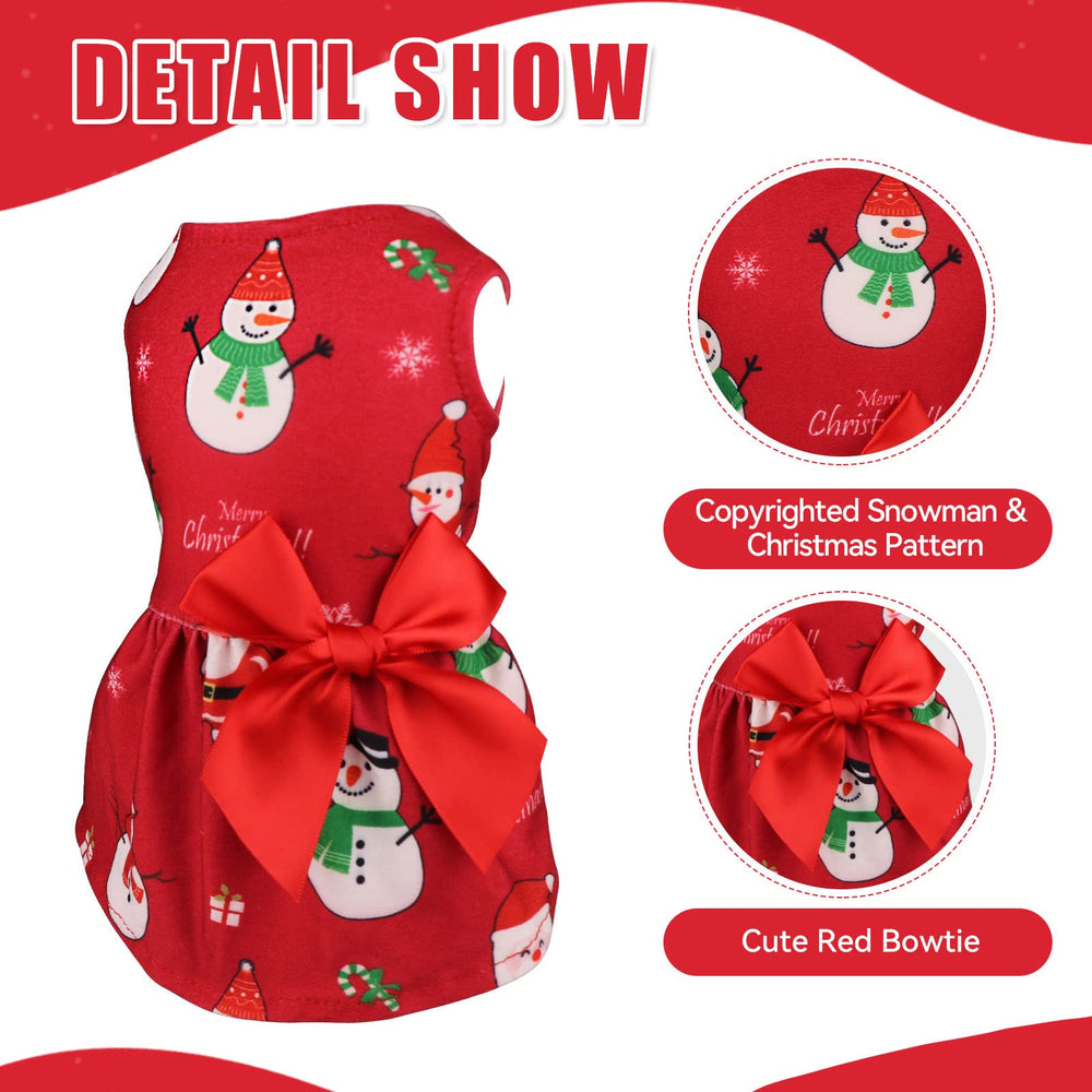 Blaoicni dog Christmas dress snowflake pattern offers seasonal style for casual walks and holiday gatherings.