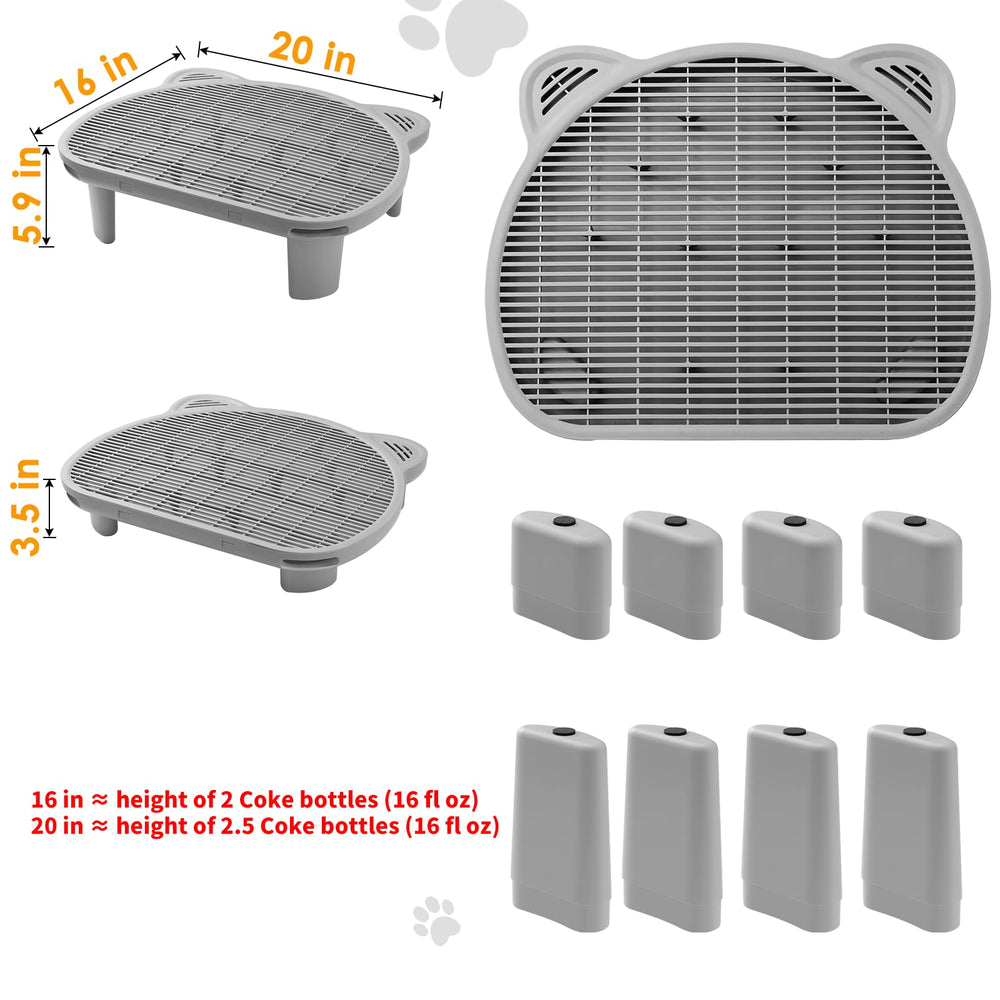Blata Litter Catching Step dual dumping outlets enable easy litter disposal.