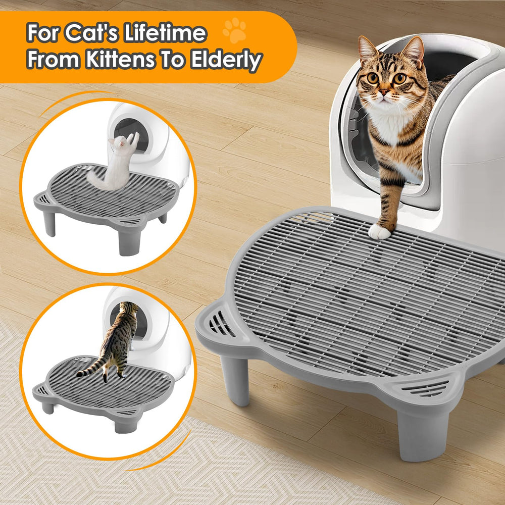 Blata Litter Catching Step odor- and litter-adhesion resistant surface.