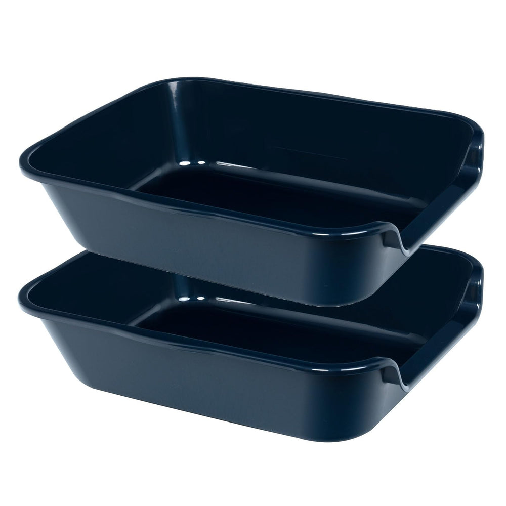 Blaucasa 2-pack extralarge dog litter box front view for indoor potty training