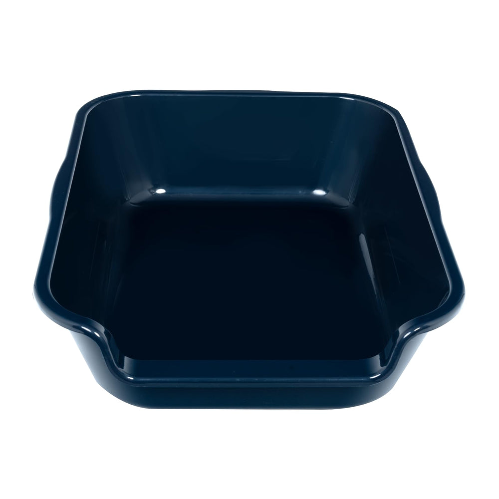 Blaucasa low-entry dog litter box side view illustrating easy access