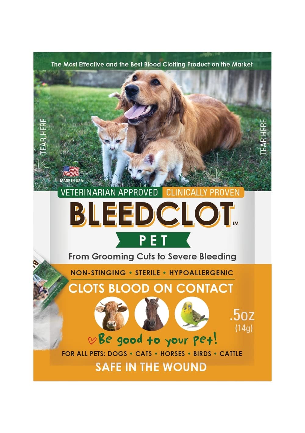 BleedClot Pet four-pouch pack highlights barn-ready first aid