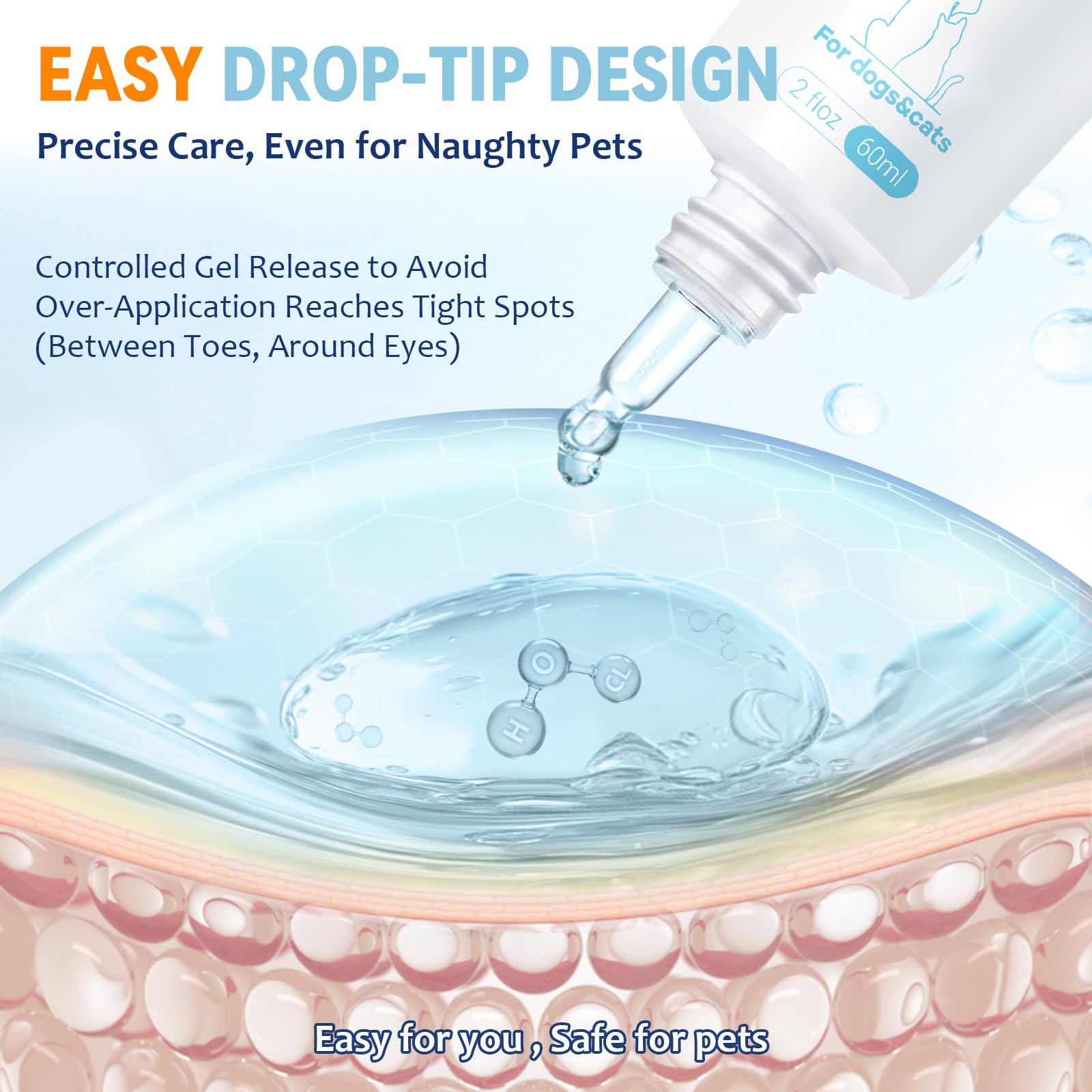 Blessmeet easy daily-use applicator enables clean, mess-free care.