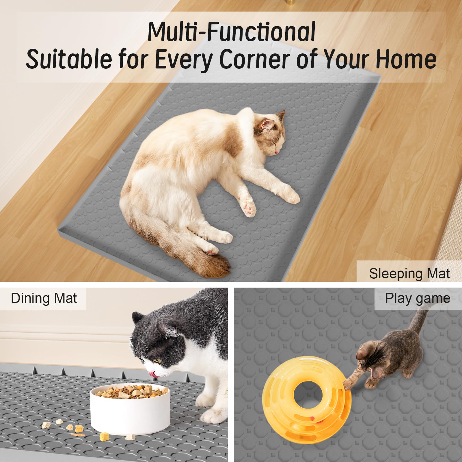 BLESWIN extra-large mat suitable for indoor cats and multi-use scenarios