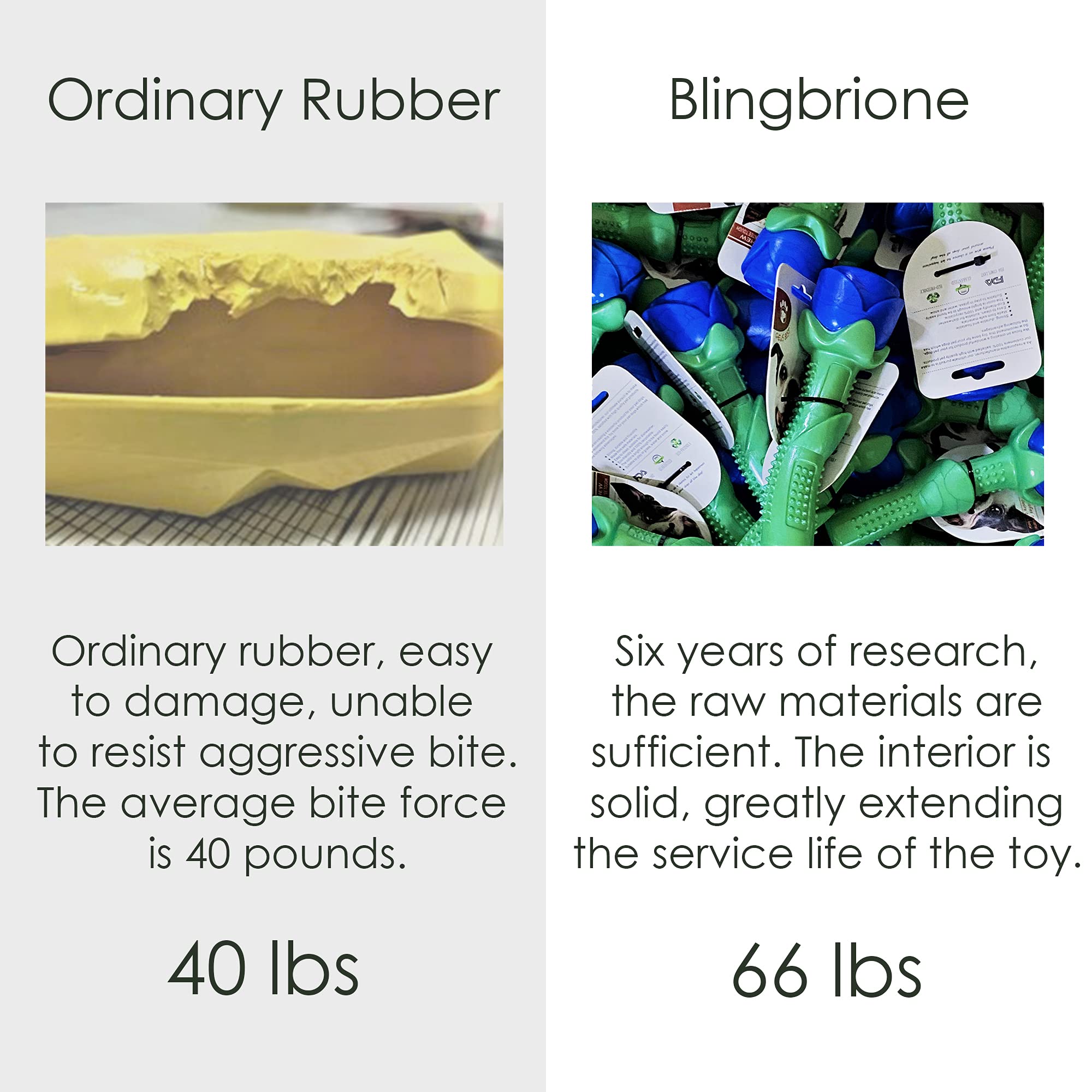 Blingbrione rose-design toy with dental nubs helps clean teeth while dogs chew.