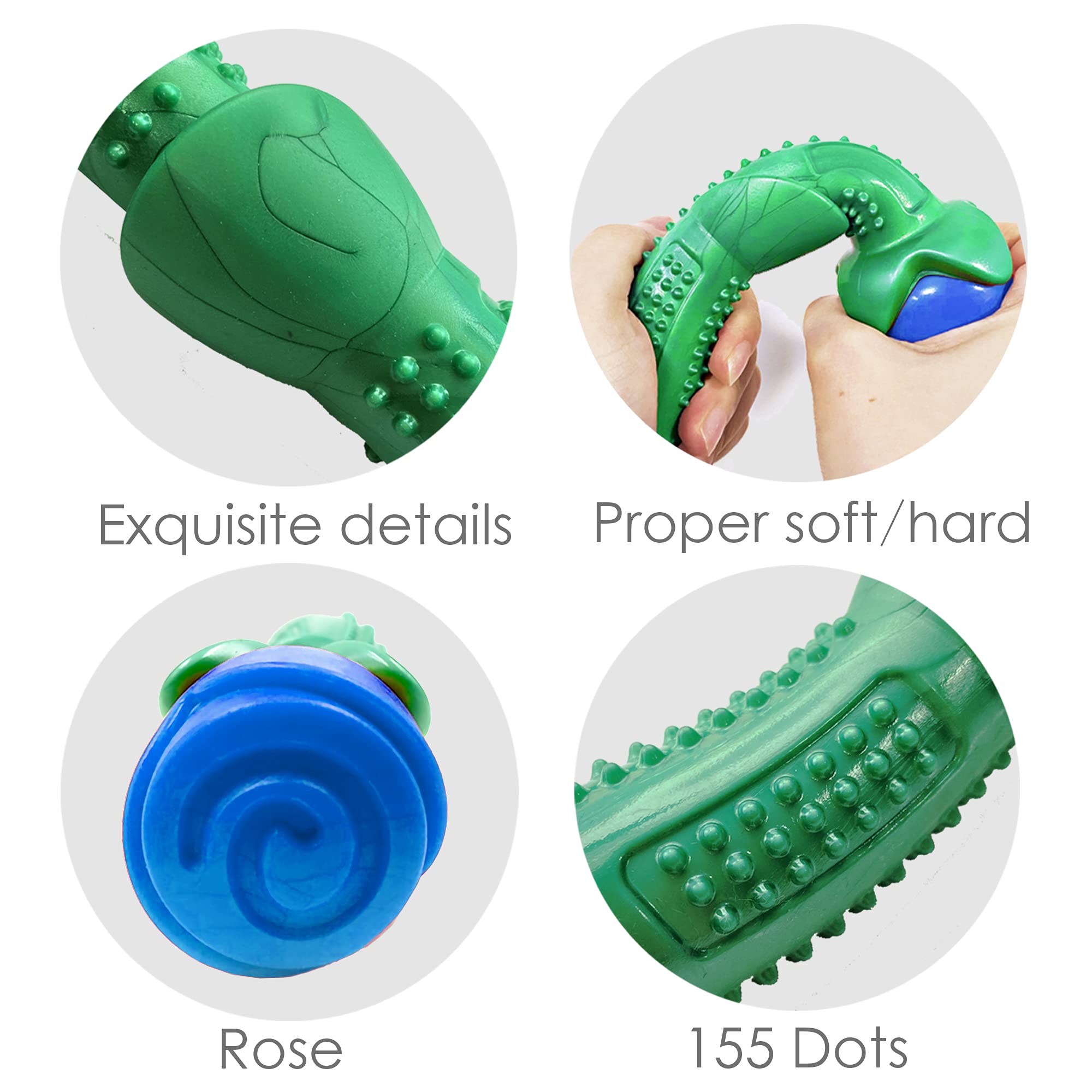 Blingbrione durable TPE dog toy emphasizes long-lasting chew sessions for moderate chewers.