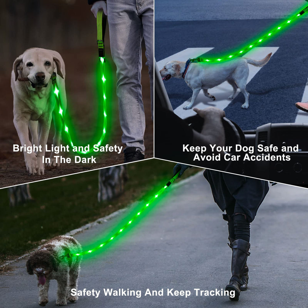 Blinlit LED leash charging port enables quick micro USB recharge on the go.