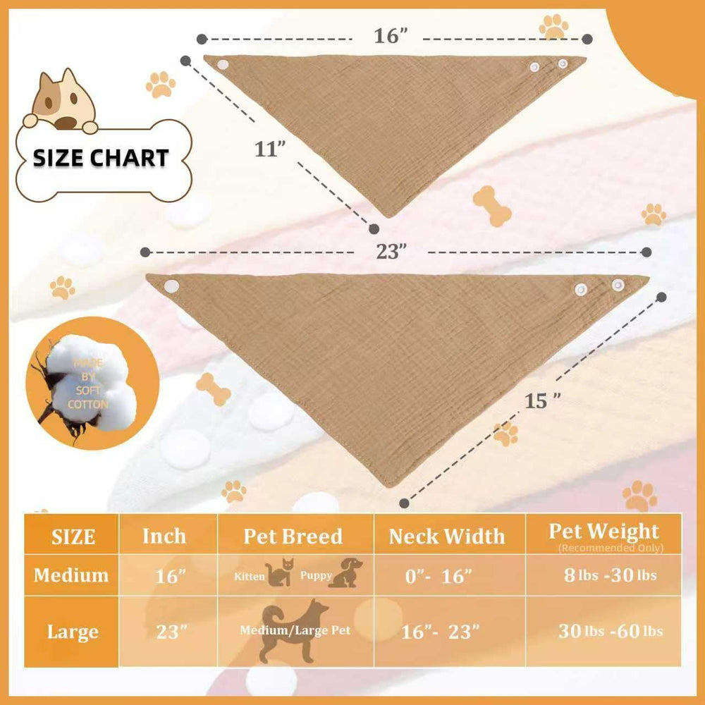 BlissBud solid color dog scarf stitching-detail demonstrates daily durability