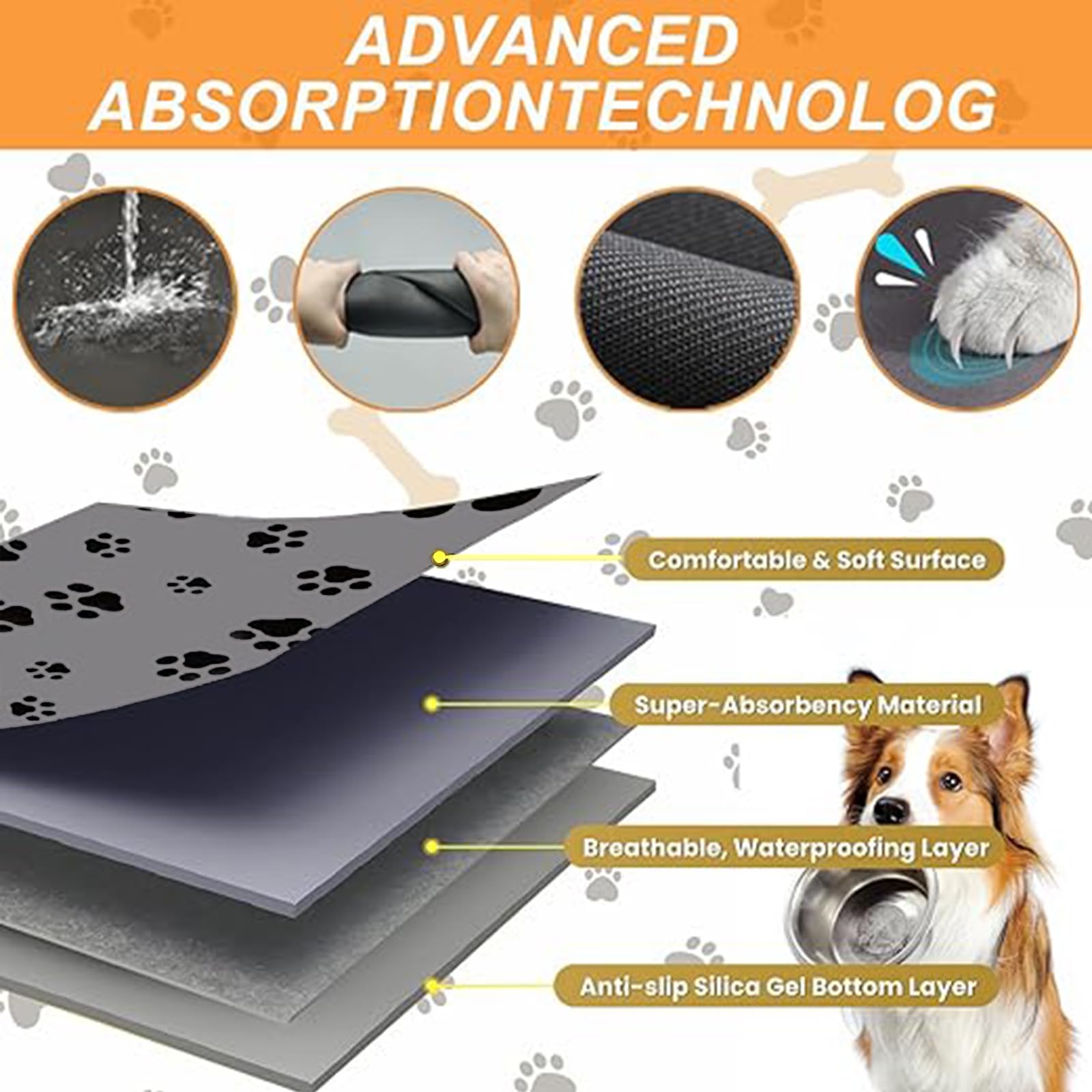 Blkjsgly pet feeding mat easy cleaning with damp towel wipe-down.