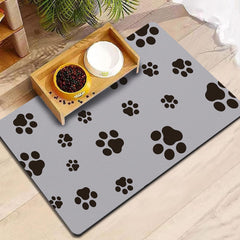 Blkjsgly pet feeding mat surface detail emphasizes quick-dry action for clean floors.
