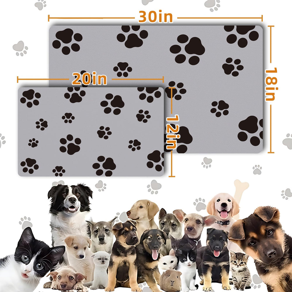 Blkjsgly pet feeding mat velvet surface resists wear and cleans easily.