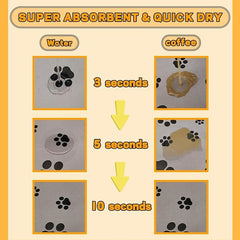 Blkjsgly pet feeding mat waterproof bottom highlights anti-slip protection on different floor surfaces.
