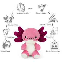 Blnboimrun axolotl durable plush outer layer during play