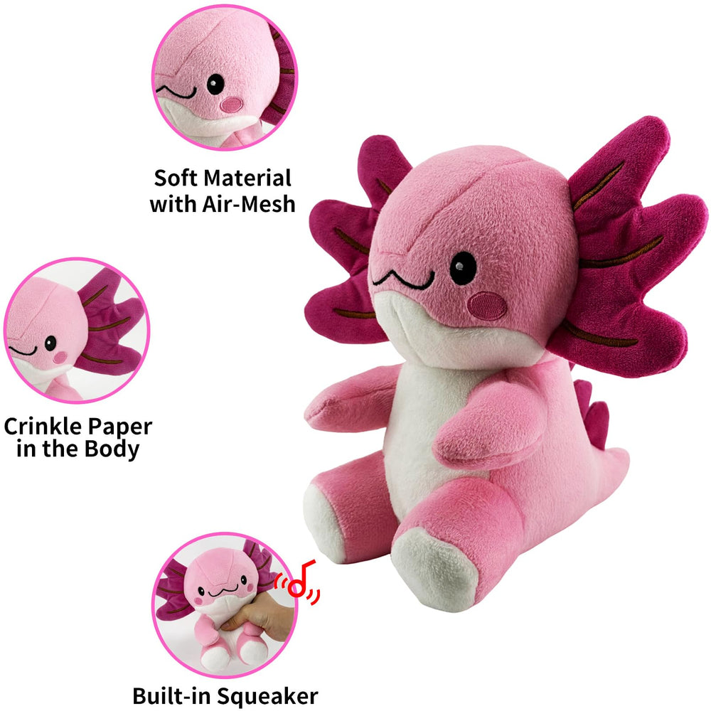 Blnboimrun axolotl toy in action for interactive play and fetch