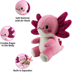 Blnboimrun axolotl toy in action for interactive play and fetch