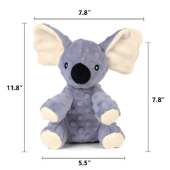 Blnboimrun koala plush provides safe chewing and gentle teething massage.
