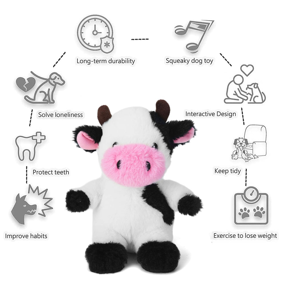 Blnboimrun soft-plush puppy toy provides gentle teething relief