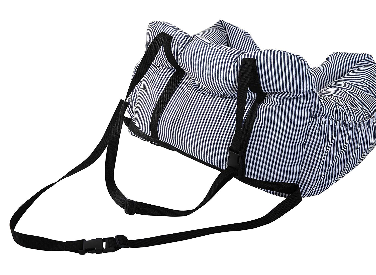 Bloblo dog car seat booster belt safety clip reinforces secure restraint.