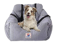 Bloblo dog car seat booster front view keeps pets secure during car trips.